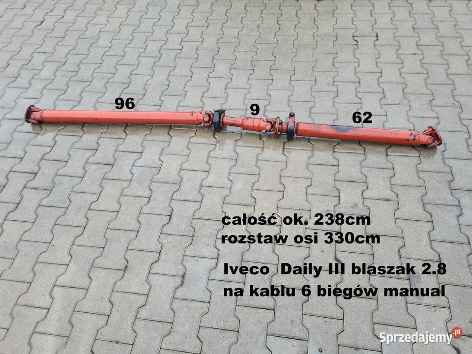 IVECO DAILY 3 9906 wał napędowy długość 238