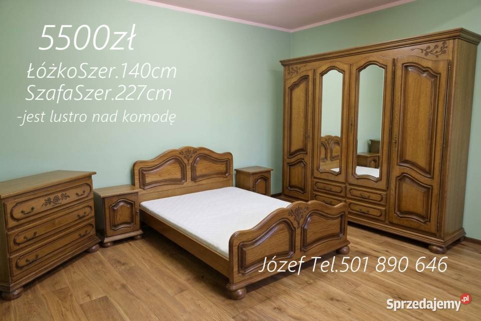Meble sypialniane łóżko szafa szafki nocne