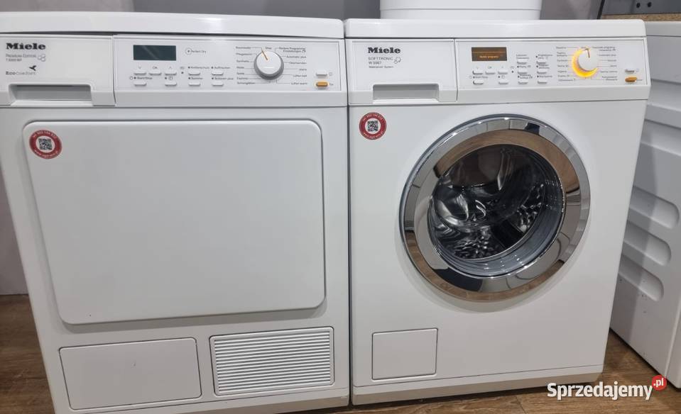Zestaw Miele Pralka W 5967 z dozowaniem suszarka wolnostojące Pralki i suszarki Wrocław