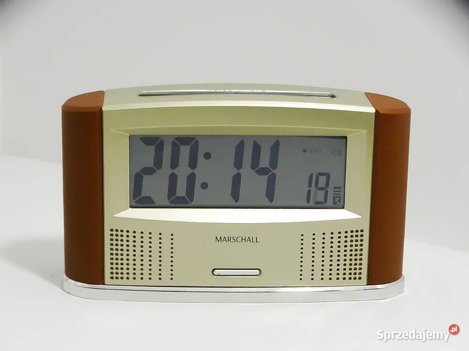 Mówiący radiowy zegarbudzik z termometrem Zegary lubelskie Biłgoraj