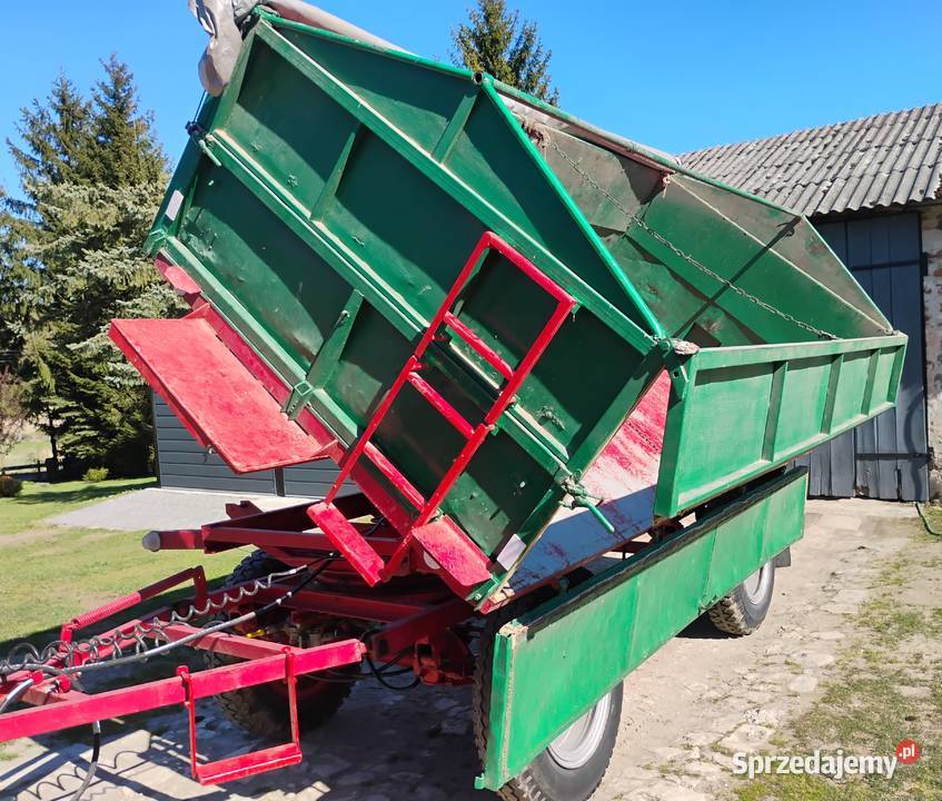 Przyczepa 45 t Pom Goleniów d47 d732 nieuszkodzony lubelskie Stryjno-Kolonia