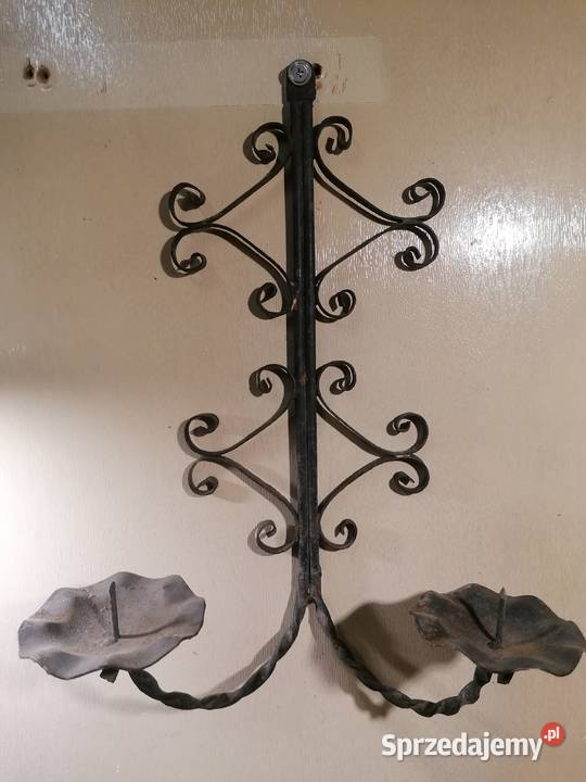 wiszący świecznik stalowy Rękodzieło Piotrków Trybunalski