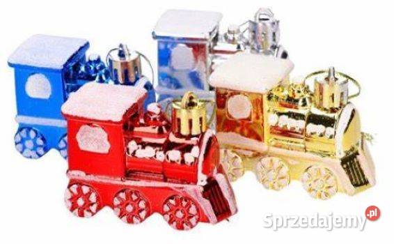Bombki choinkowe nietłukące zestaw lokomotywa 4 Kraków