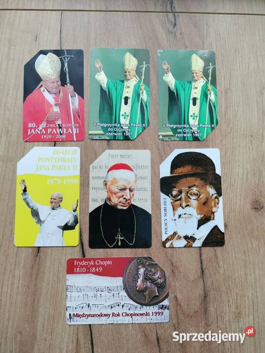 Karty telefoniczne PapieżChopin nobliści 2 Choszczno