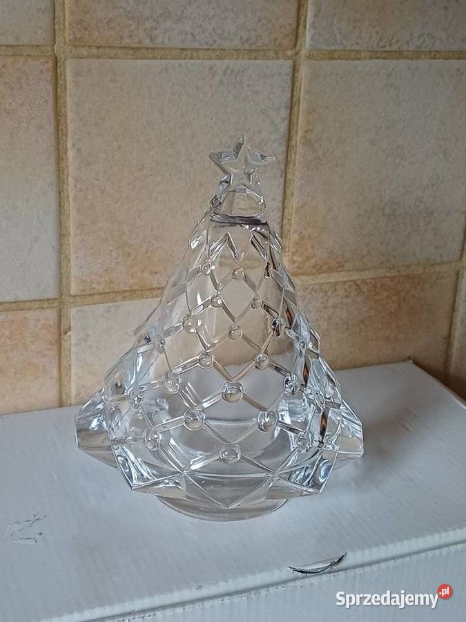 vintage świateczne swieczniki Porcelana i szkło