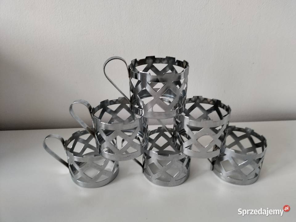 Koszyczki uchwyty podstakanniki szklanki PRL 21 mazowieckie Warszawa