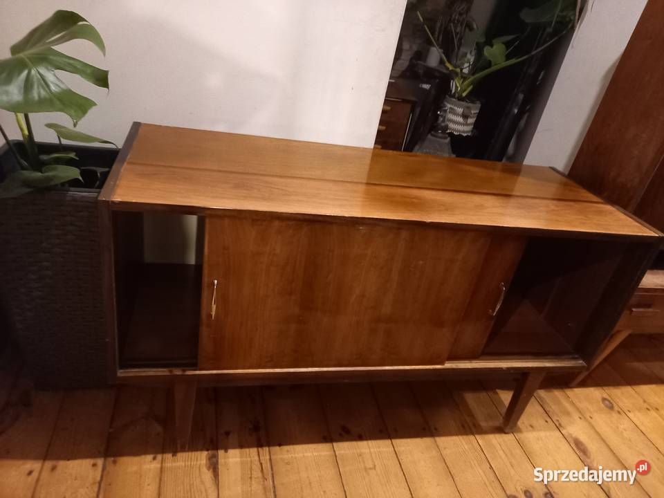 Komoda violetta jamnik prl fornir retro Gdańsk