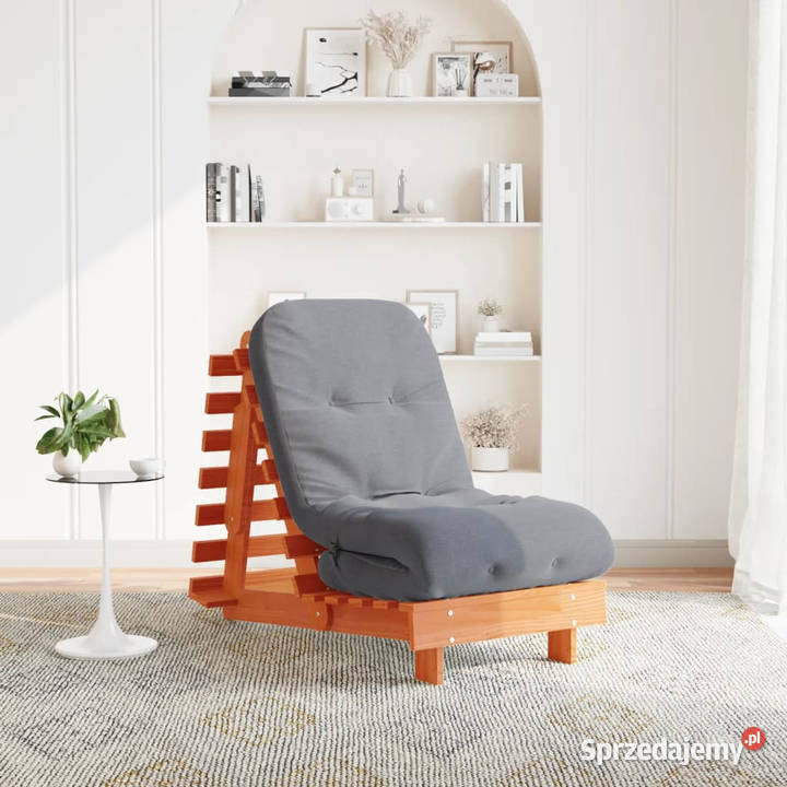 Sofa rozkładana futon z materacem woskowy brąz mazowieckie Warszawa
