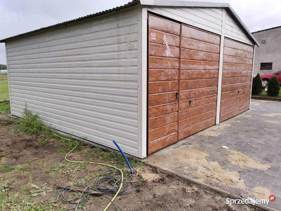 Garaż Blaszany BIAŁY SCHOWEK OGRODOWY MAGAZYN 30m2 Żyrardów