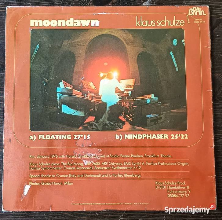 Klaus Schulze Moondawn Płyta winylowa Brain płyta winylowa
