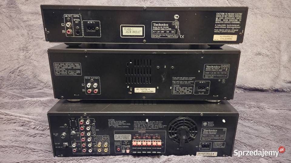 Wieża Technics Amplituner SAGX370 51 CD SLPG 490