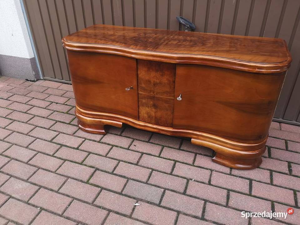 Komoda Szafka RTV ARTDECO Orzech Niska Stara