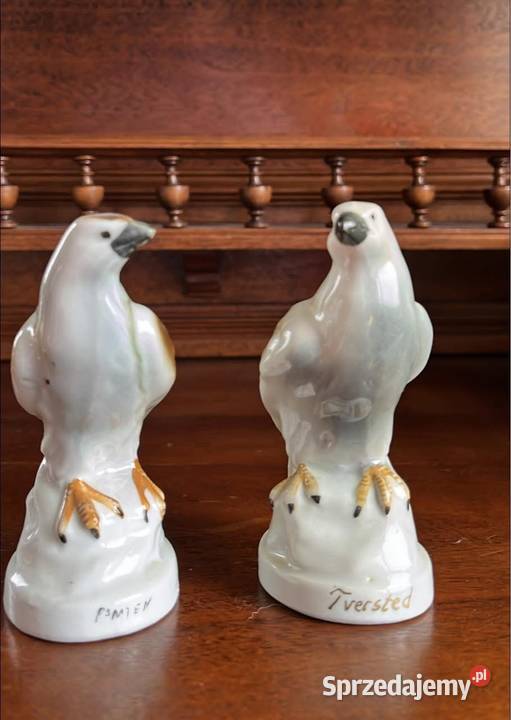 Para Figurka porcelanowa Ptaszki Sokół Gdańsk sprzedam