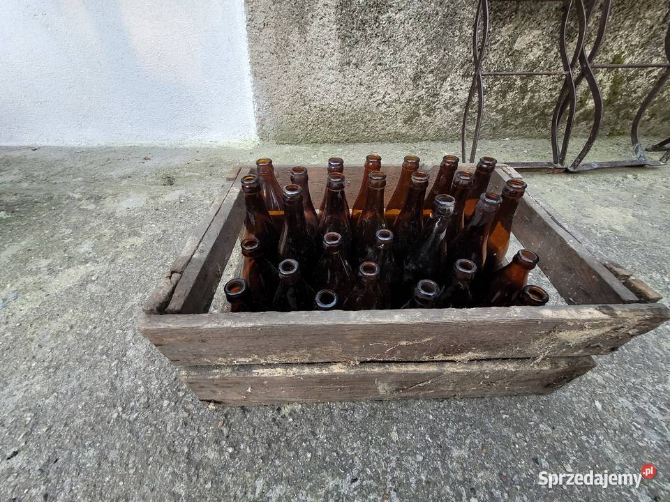 Stare butelki piwie butelki napojach PRL sprzedam