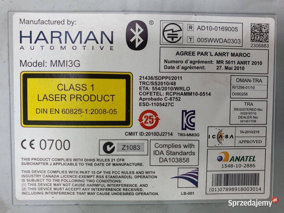 ZMIENIARKA CD AUDI A8 L D4 4H0035776N SD Lipno sprzedam