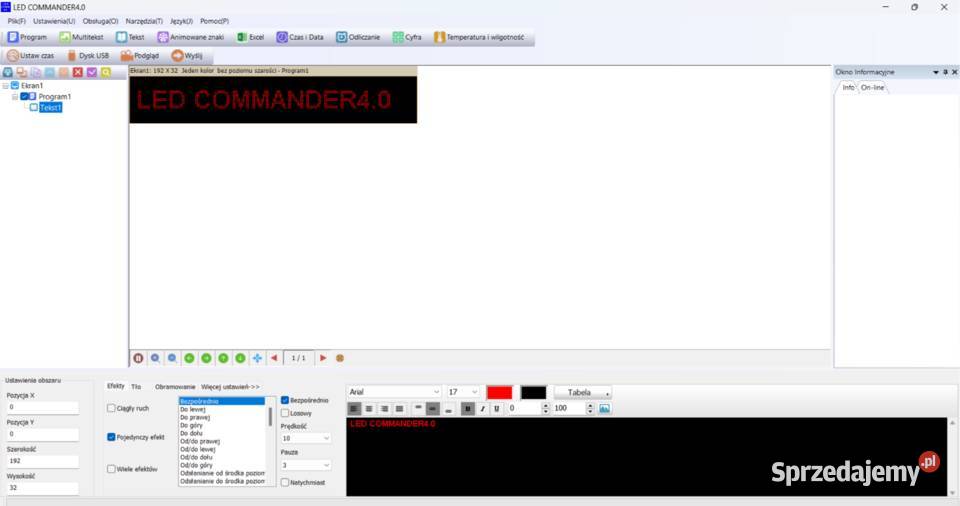 Reklama Ledowa Jednokolorowa HD Firmy Jamar 200 wielkopolskie