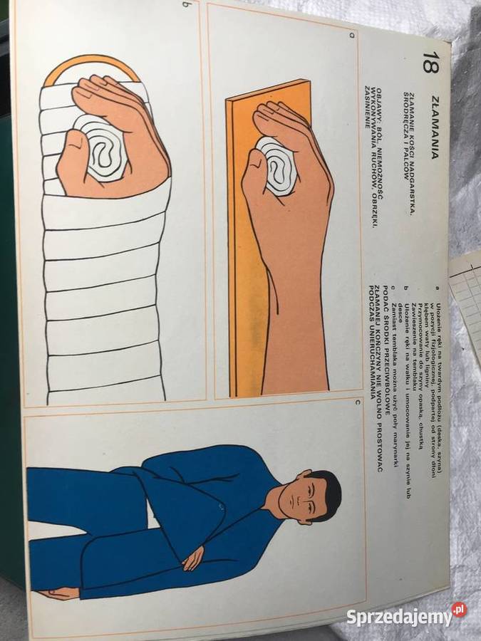 Pierwsza pomoc Tablice poglądowe Wydawnictwo Łęczyca sprzedam