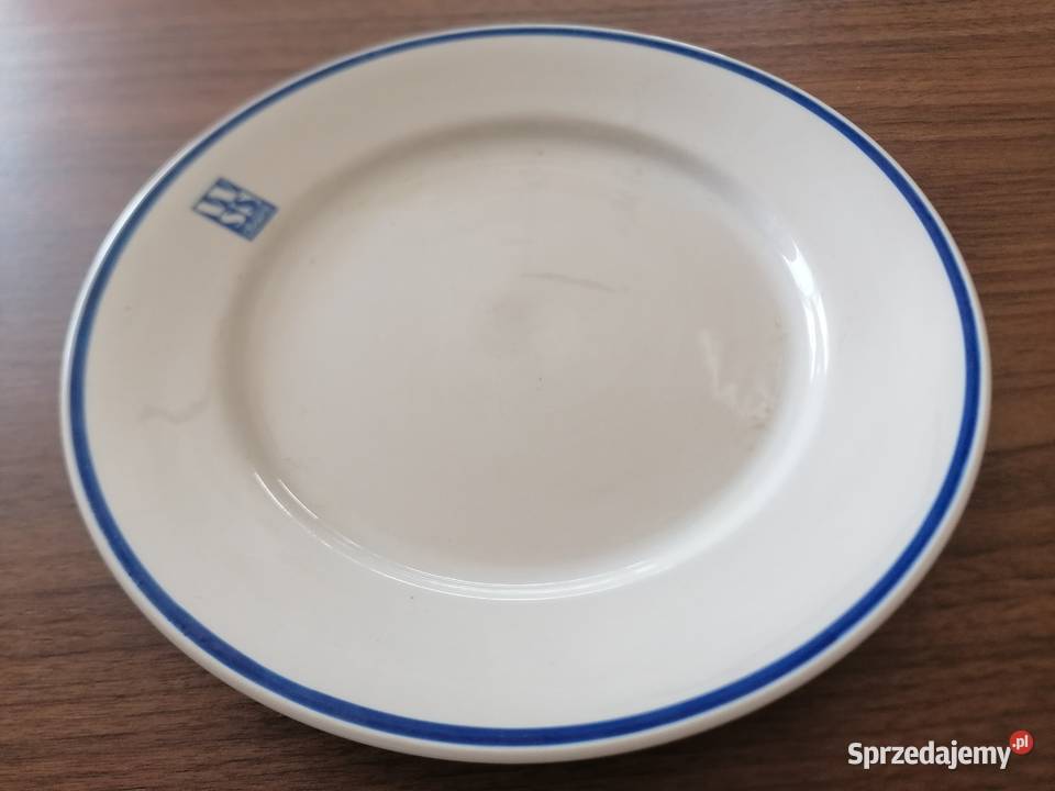 Talerz płytki obiadowy WSS Społem porcelana Łódź