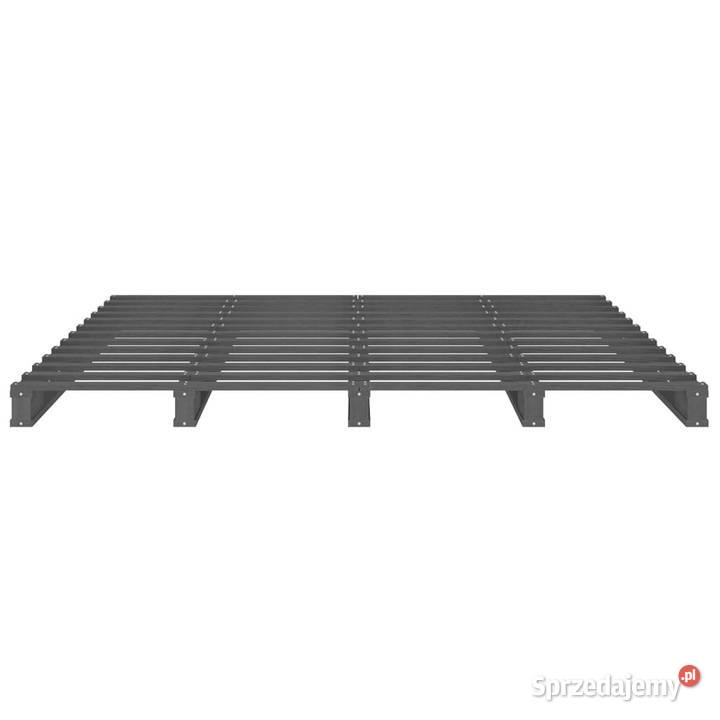 Łóżko z palet szare lite drewno 150x200 WM821399 Łóżka mazowieckie Warszawa