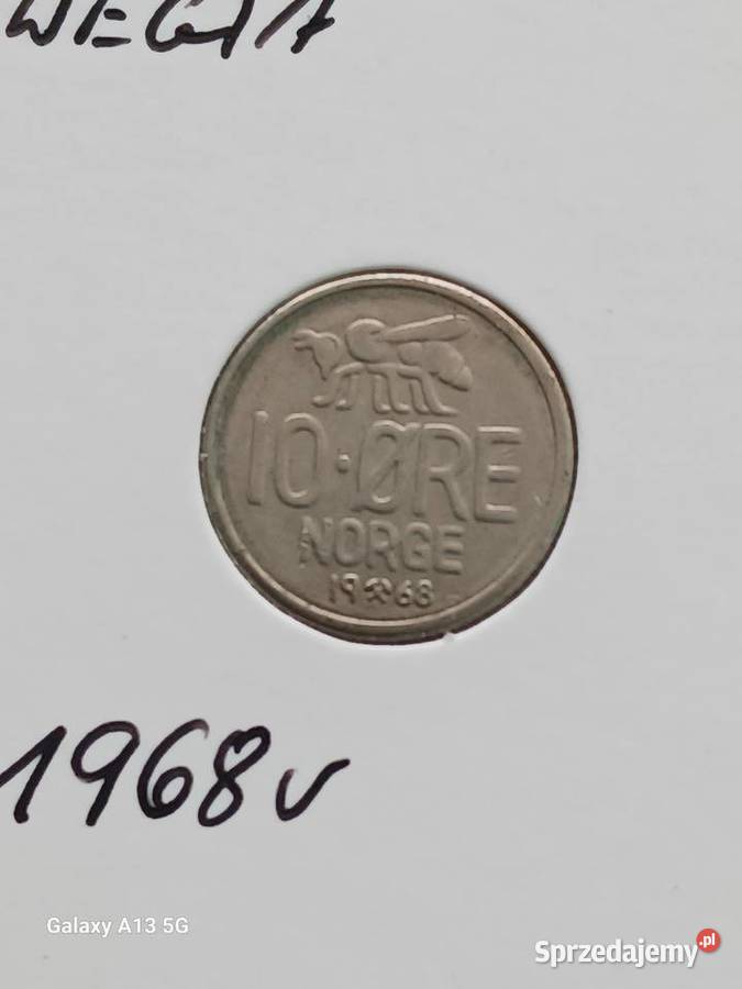 10 Ore Norwegia 1968 r Konin