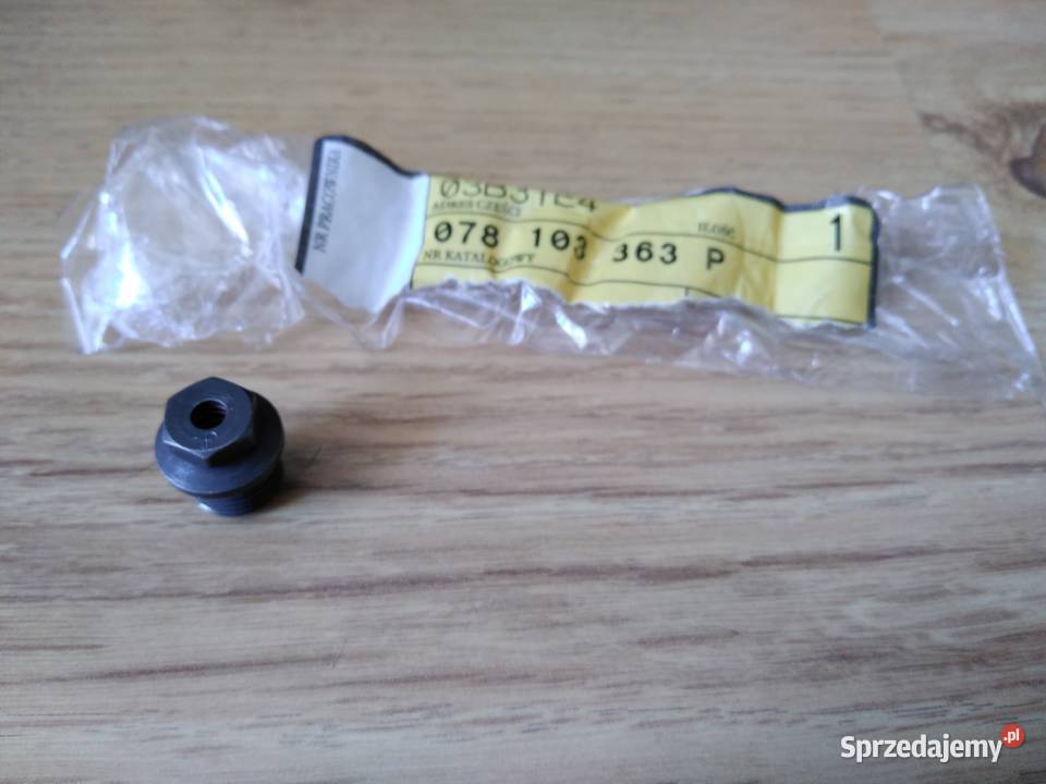 Zawór regulacji ciśnienia oleju VAG 078103363P Smarowanie silnika Gliwice