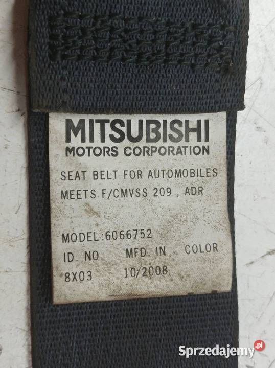 PAS BEZPIECZEŃSTWA PRAWY LEWY TYŁ III RZĄD KPL sprzedam