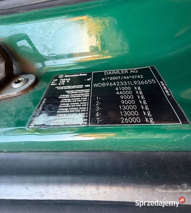 Mercedes wywrotka 8x8 z dzwigiem mazowieckie Warszawa