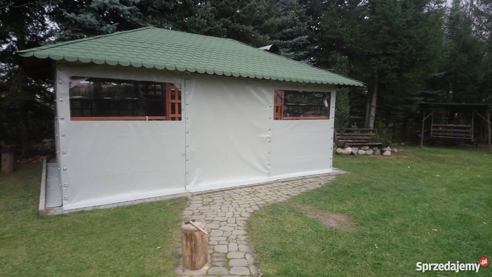 Ściany PCV PLANDEKA do altanek z oknem Białystok