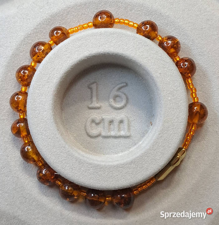 Bransoletka różaniec dziesiątka różańca BURSZTYN Warszawa