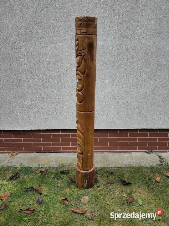 Totem Tiki Ręcznie wykonanany Duży Kościan