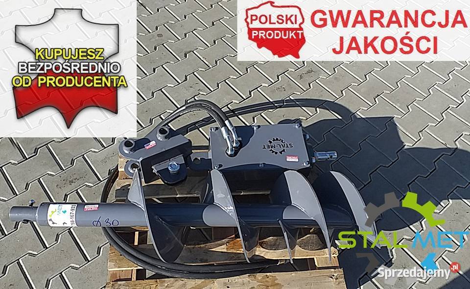 Wiertnica hydrauliczna świder ziemny mini Wiśniowa