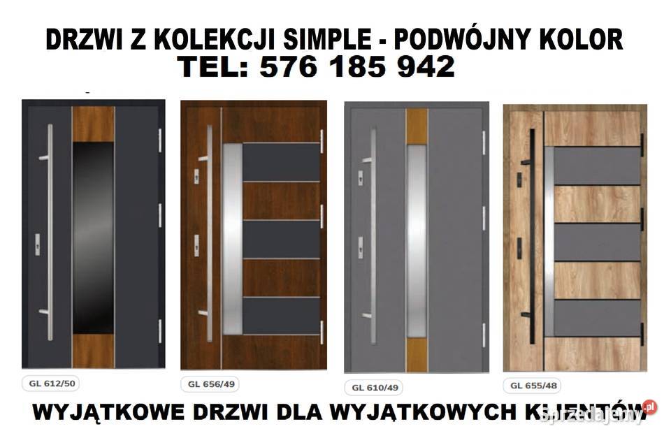 Drzwi z montażem zewnętrzne wejściowe śląskie Mikołów