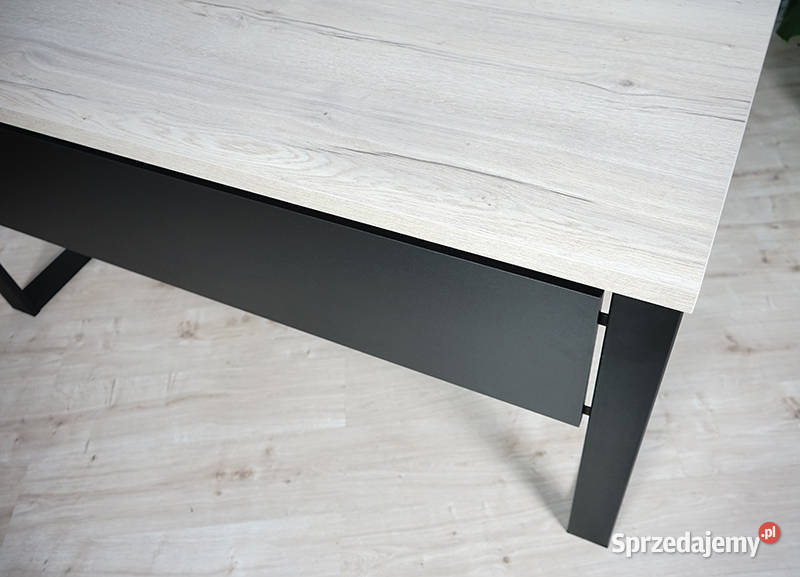 Biurko Neptun LOFT blenda Halifax biały 140 140cm Stoły, krzesła, biurka Biłgoraj