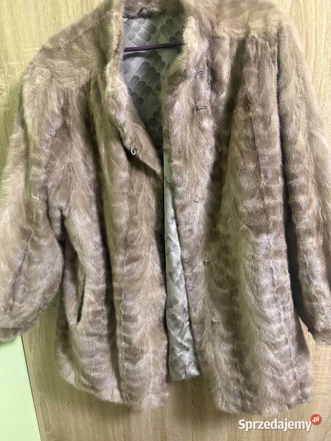 Futro z Norek Beżowe Zimowa  Rewal