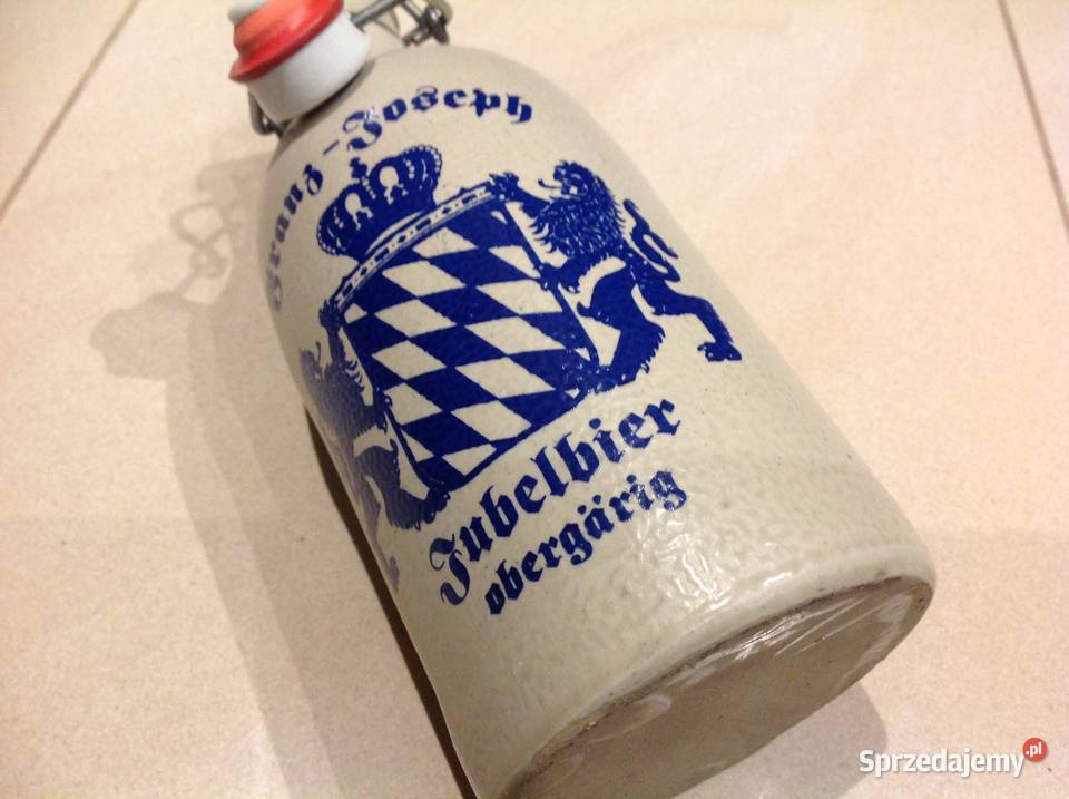 Stara Butelka Kamionkowa Ceramiczna Piwie poj 05 Nowa Sól