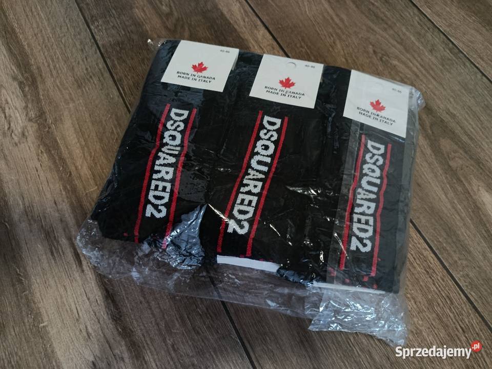 Skarpety męskie Dsquared2 classic czarne 12pak
