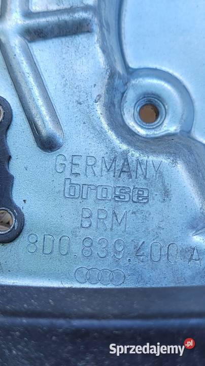 Mechanizm opuszczania Szyby AUDI A4 B5 PT kpl Piaski