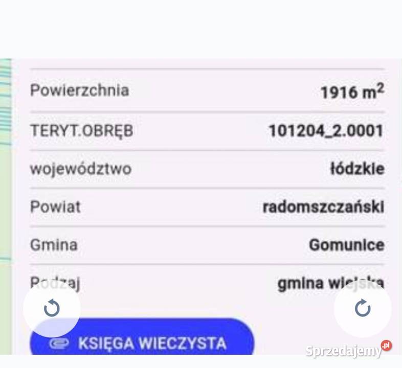 2 działki leśne gmina Gomunice powiat łódzkie Radomsko