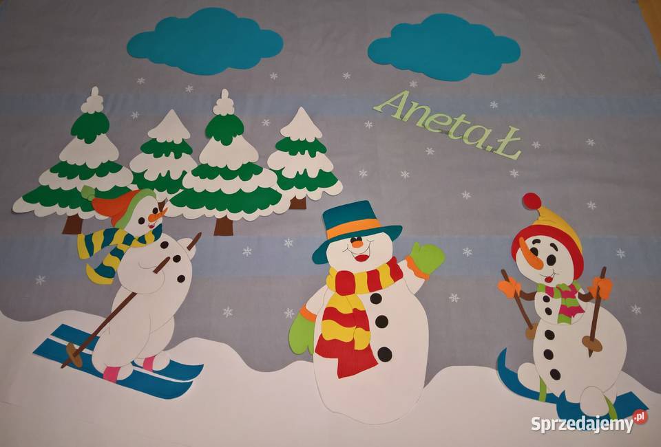 Dekoracje zimowe wielkoformatowe z brystolu lubelskie Ryki sprzedam