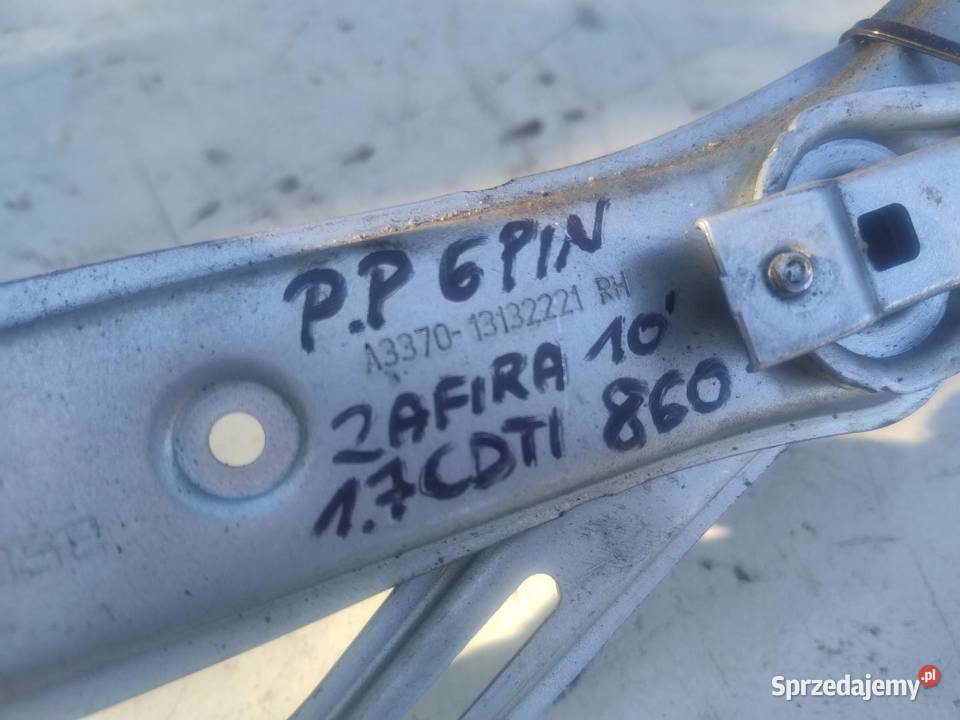 MECHANIZM PODNOŚNIK SZYBY PRAWY PRZÓD OPEL wielkopolskie
