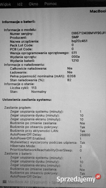 MacBook Air 13 128 GB wielkopolskie Luboń