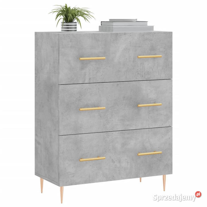 Szafka szarość betonu 695x34x90 materiał