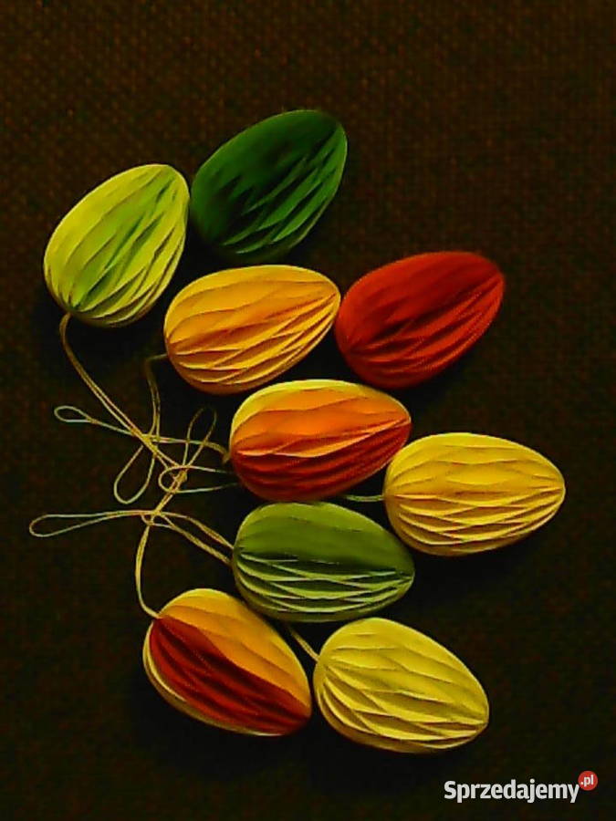 Niepowtarzalne ozdoby choinkowe papierowe łezki Pozostałe