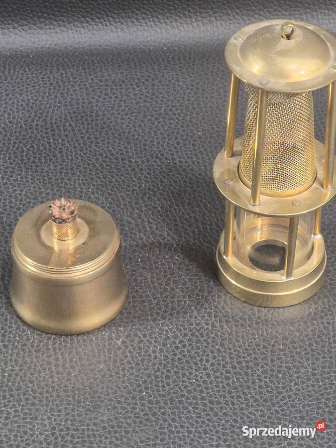 Stara lampa górnicza benzynowa lampa pogodowa Poddębice