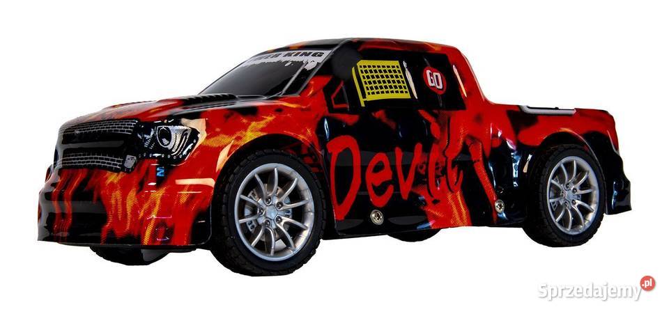 Auto wyścigowe zdalnie sterowane czerwone