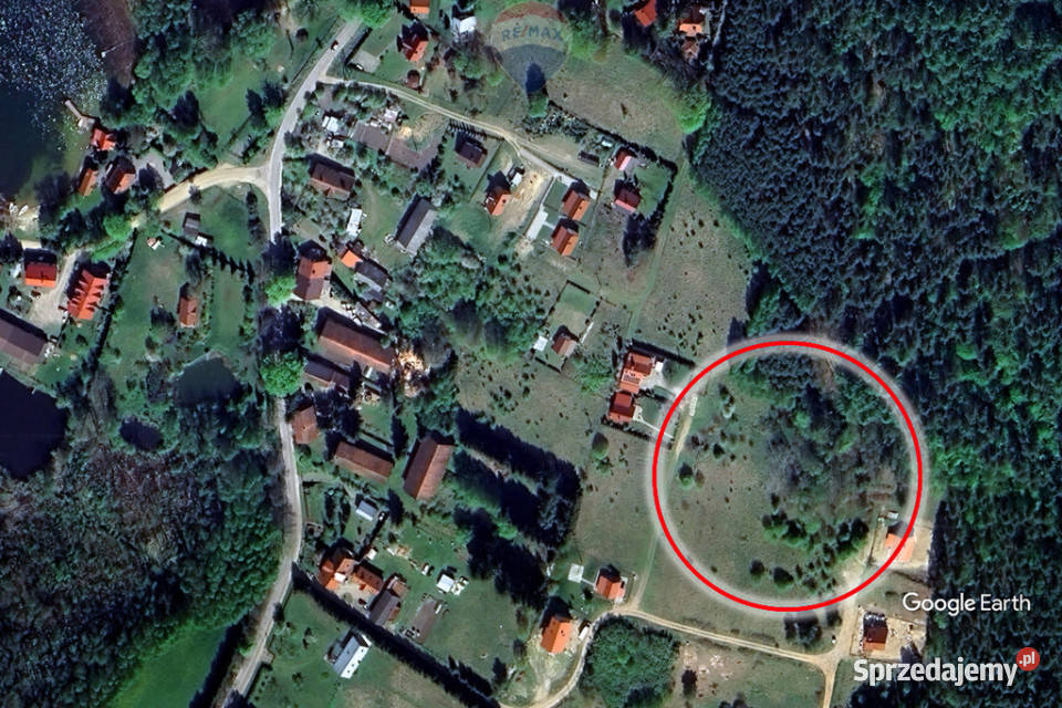 Działka 943 m 200 m jeziora Kretowiny las