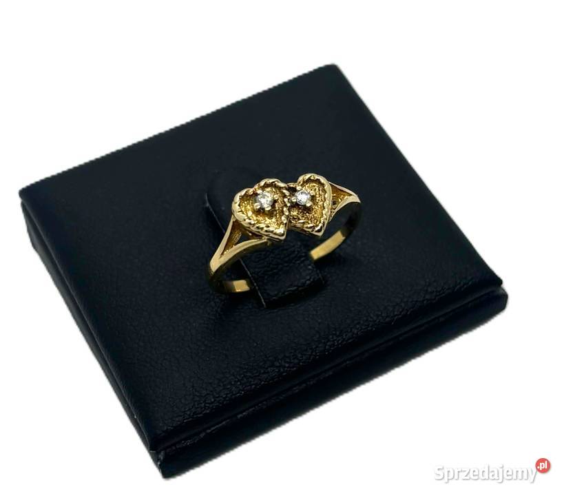 Złoty Pierścionek Serce Pr 585 26 R12 Elbląg