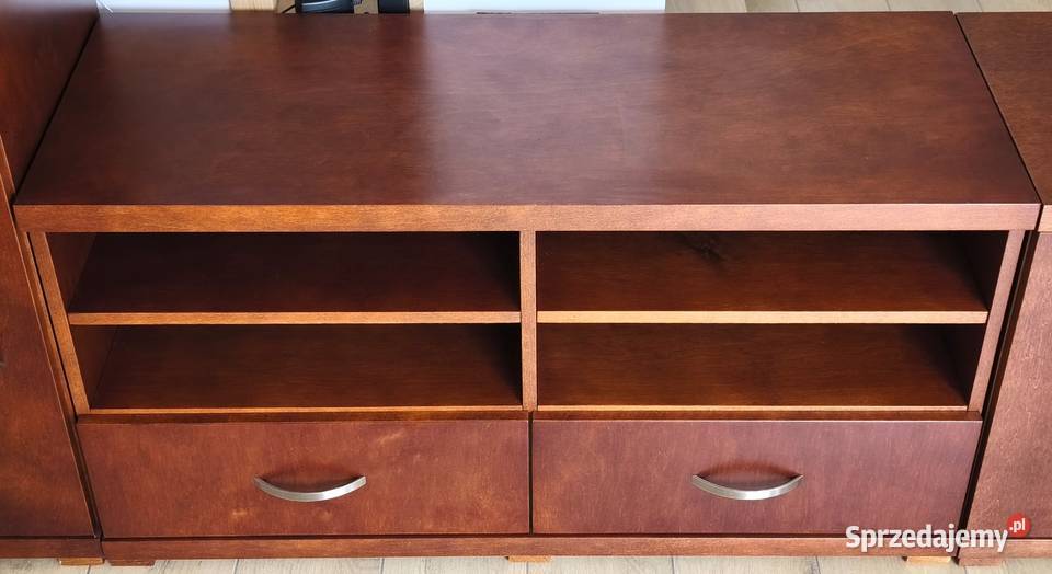 PIĘKNY ZESTAW DREWNIANYCH MEBLI SALONOWYCH Nadolice Małe