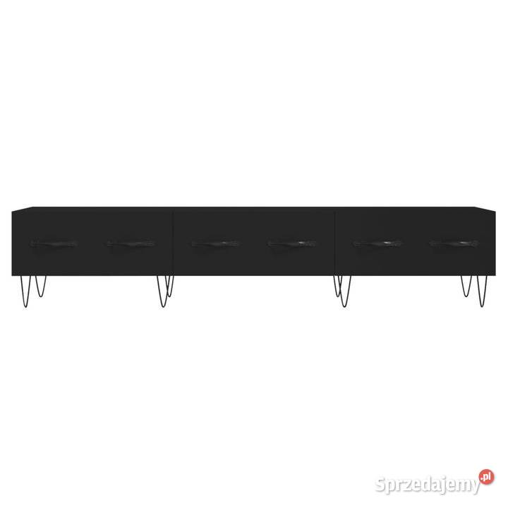 Szafka pod TV czarna 150x36x30 materiał Warszawa