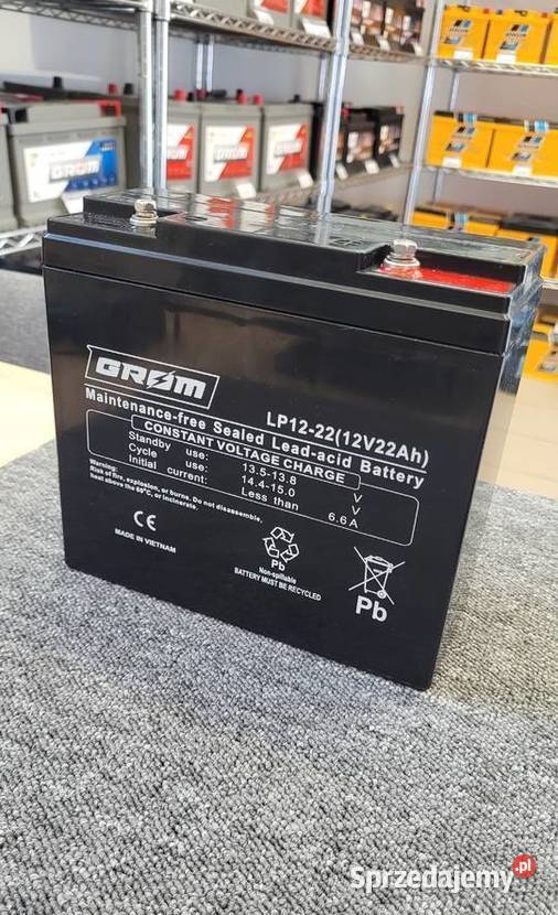 Akumulator żelowy GROM 12V 22Ah LP1222 Częstochowa sprzedam